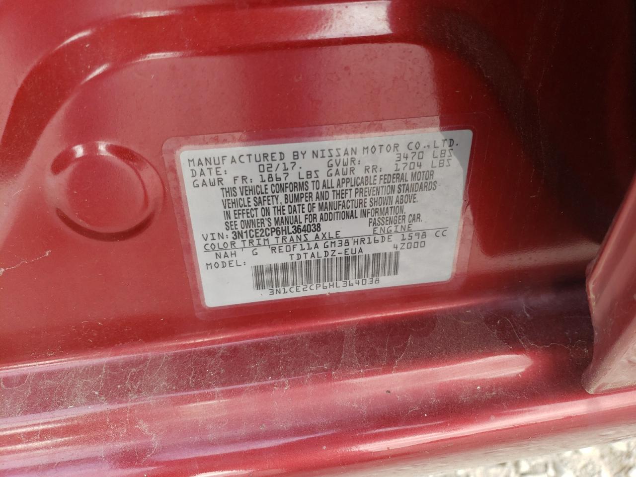 2017 Nissan Versa - Image 12