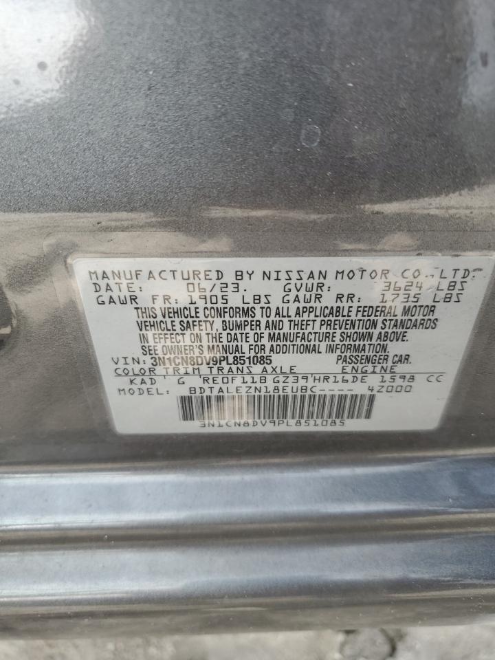 2023 Nissan Versa S VIN: 3N1CN8DV9PL851085 Lot: 78789894