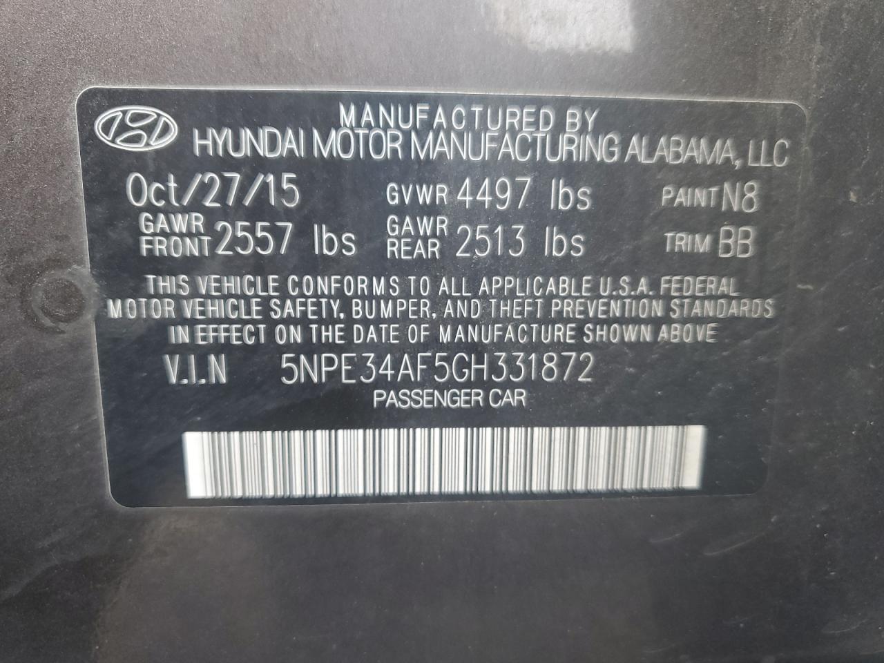 2016 Hyundai Sonata - Image 12