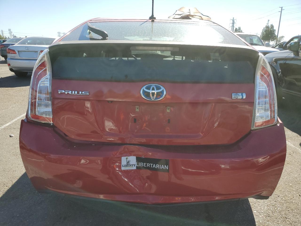 VIN JTDKN3DU8D0337482 2013 TOYOTA PRIUS no.6