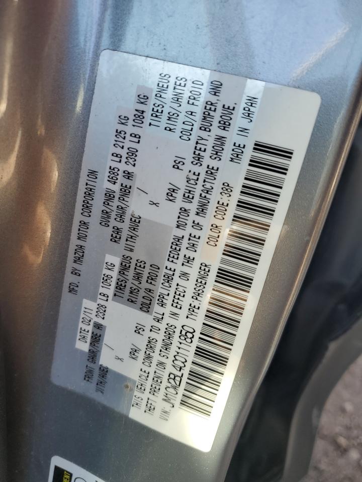 2012 Mazda 5 VIN: JM1CW2BL4C0111850 Lot: 79235924