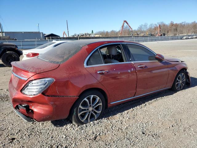  MERCEDES-BENZ C-CLASS 2016 Czerwony