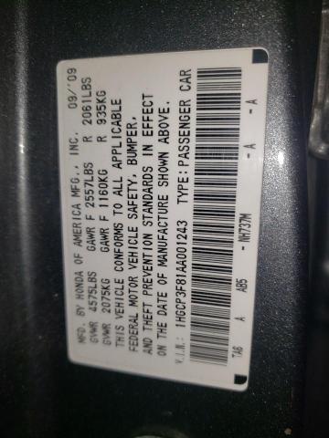 2010 HONDA ACCORD EXL