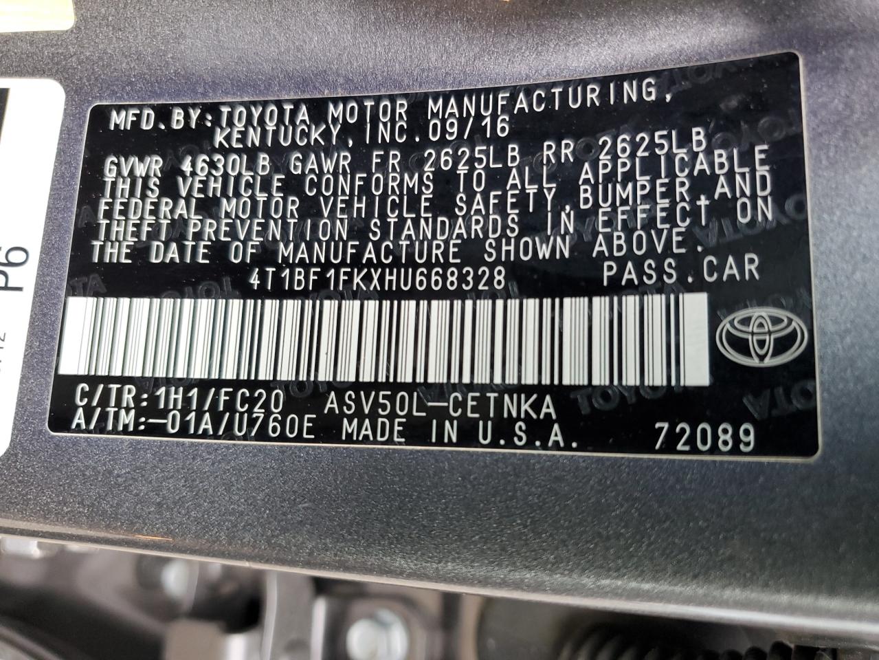 2017 Toyota Camry - Image 12
