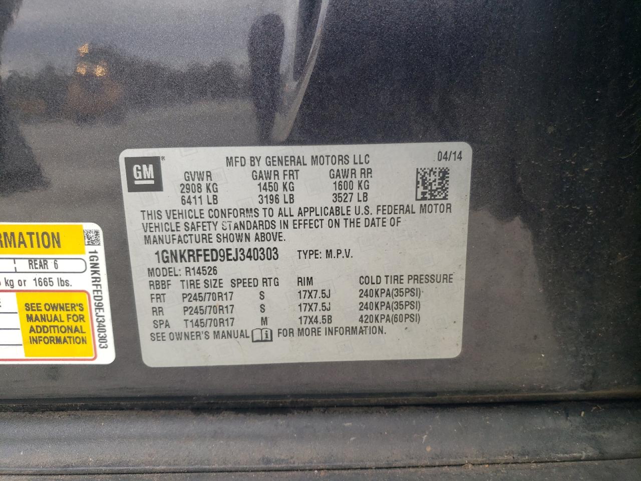 2014 Chevrolet Traverse - Image 13