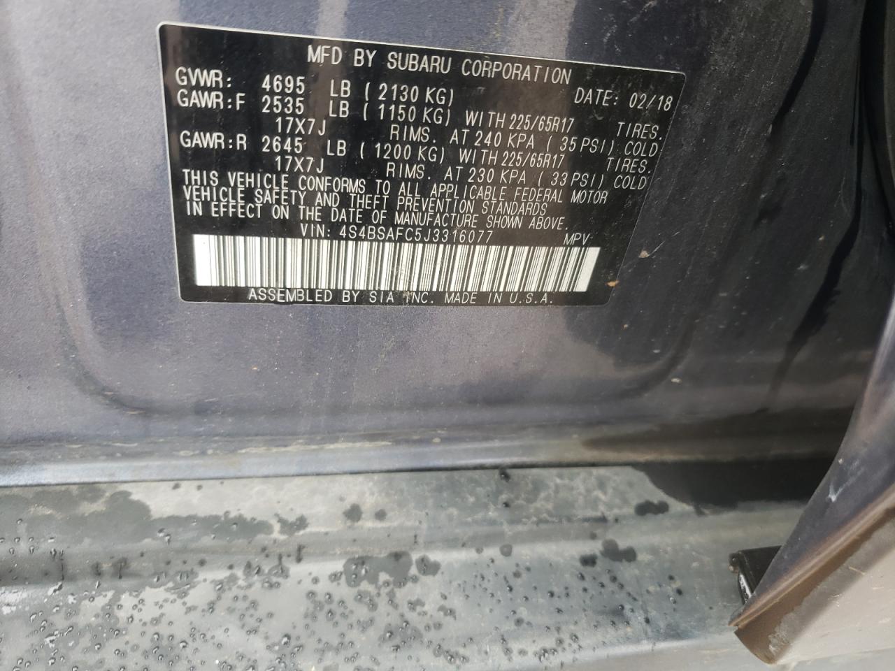 2018 Subaru Outback - Image 13