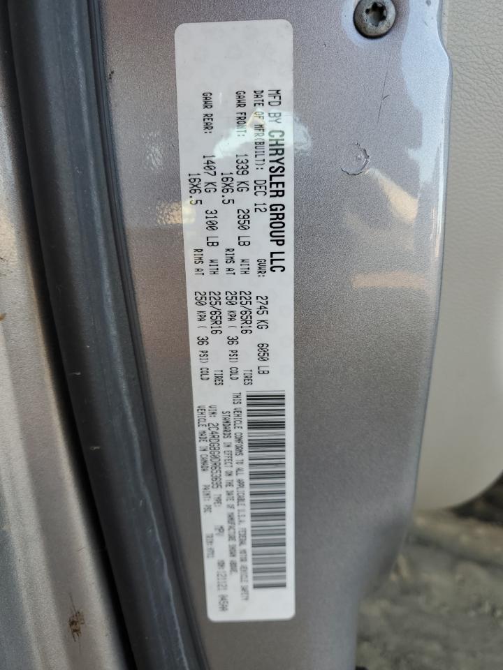 2013 Dodge Grand Caravan Se VIN: 2C4RDGBG0DR653695 Lot: 80056534