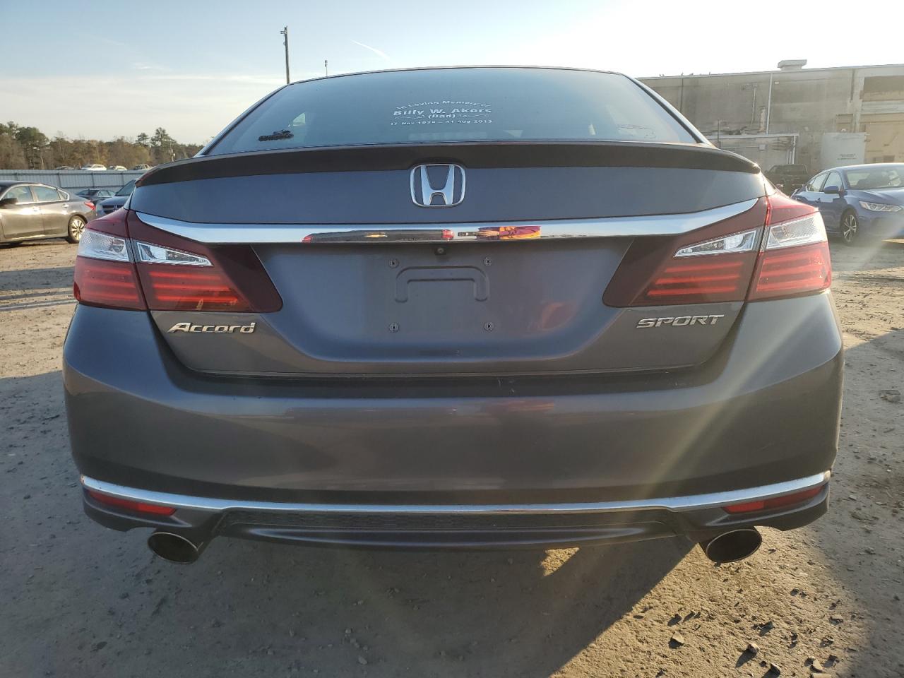 2016 Honda Accord Sport VIN: 1HGCR2F6XGA071903 Lot: 81356064