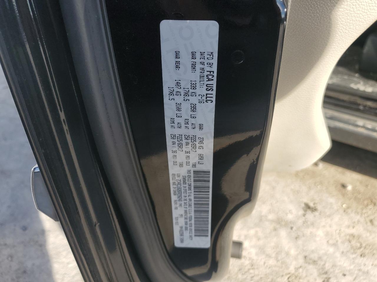 2016 Chrysler Town & Country Touring VIN: 2C4RC1BG9GR296246 Lot: 82043024