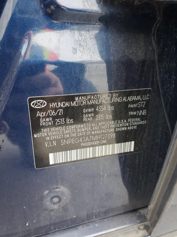 2021 Hyundai Sonata Se VIN: 5NPEG4JA7MH127398 Lot: 79882994