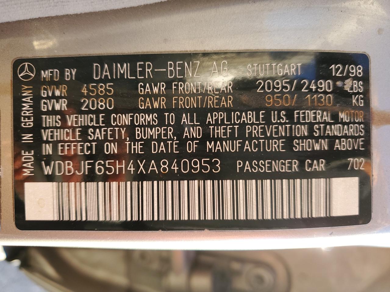 1999 Mercedes-Benz E-klasse - Image 12