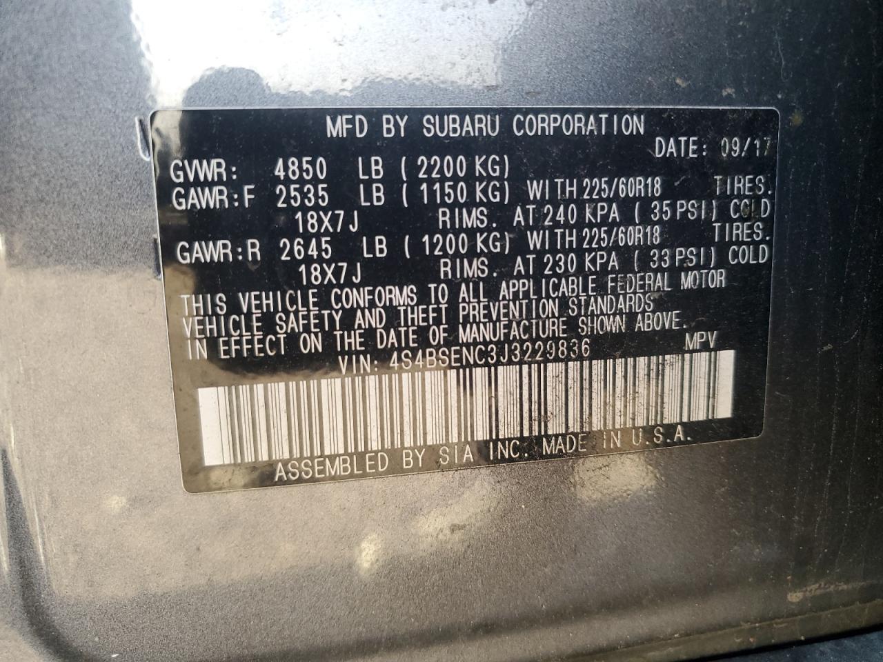 2018 Subaru Outback - Image 14