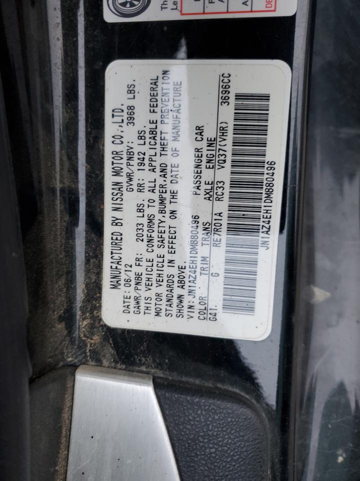 2013 Nissan 370Z Base VIN: JN1AZ4EH1DM880496 Lot: 82090234