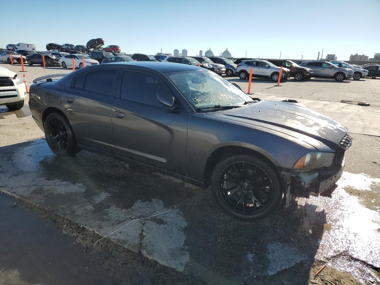 VIN 2C3CDXHGXEH363084 2014 DODGE CHARGER no.4