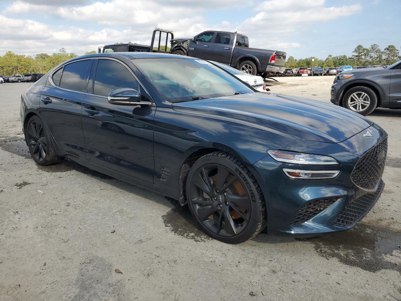 VIN KMTG54TE9NU084593 2022 GENESIS G70 BASE no.4