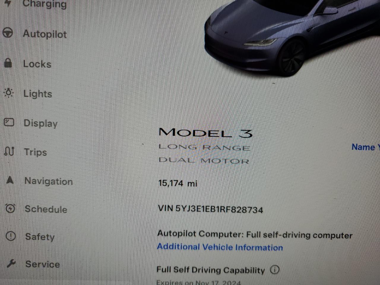 2024 Tesla Model 3 VIN: 5YJ3E1EB1RF828734 Lot: 80325614