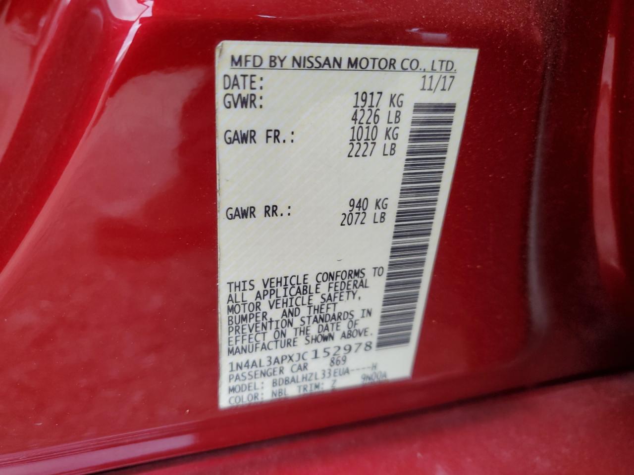 2018 Nissan Altima - Image 12