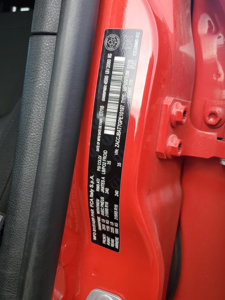 2016 Jeep Renegade Sport VIN: ZACCJBAT7GPE10197 Lot: 81523484