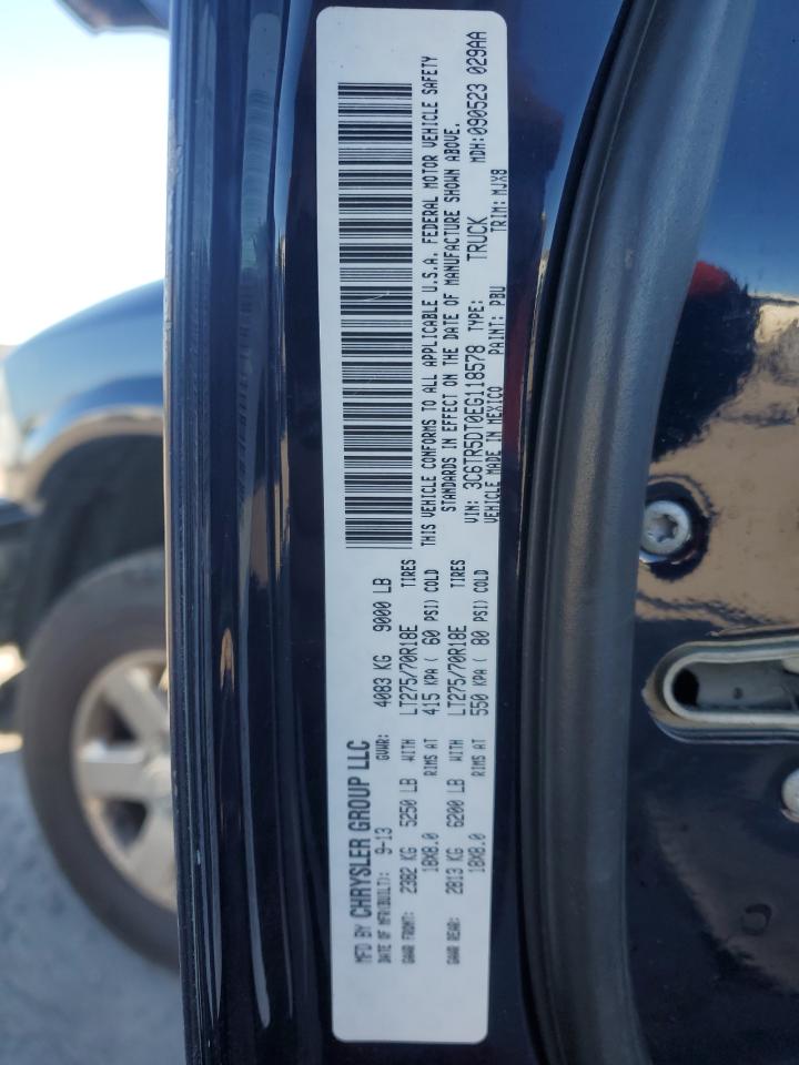 2014 Ram 2500 Slt VIN: 3C6TR5DT0EG118578 Lot: 78076944