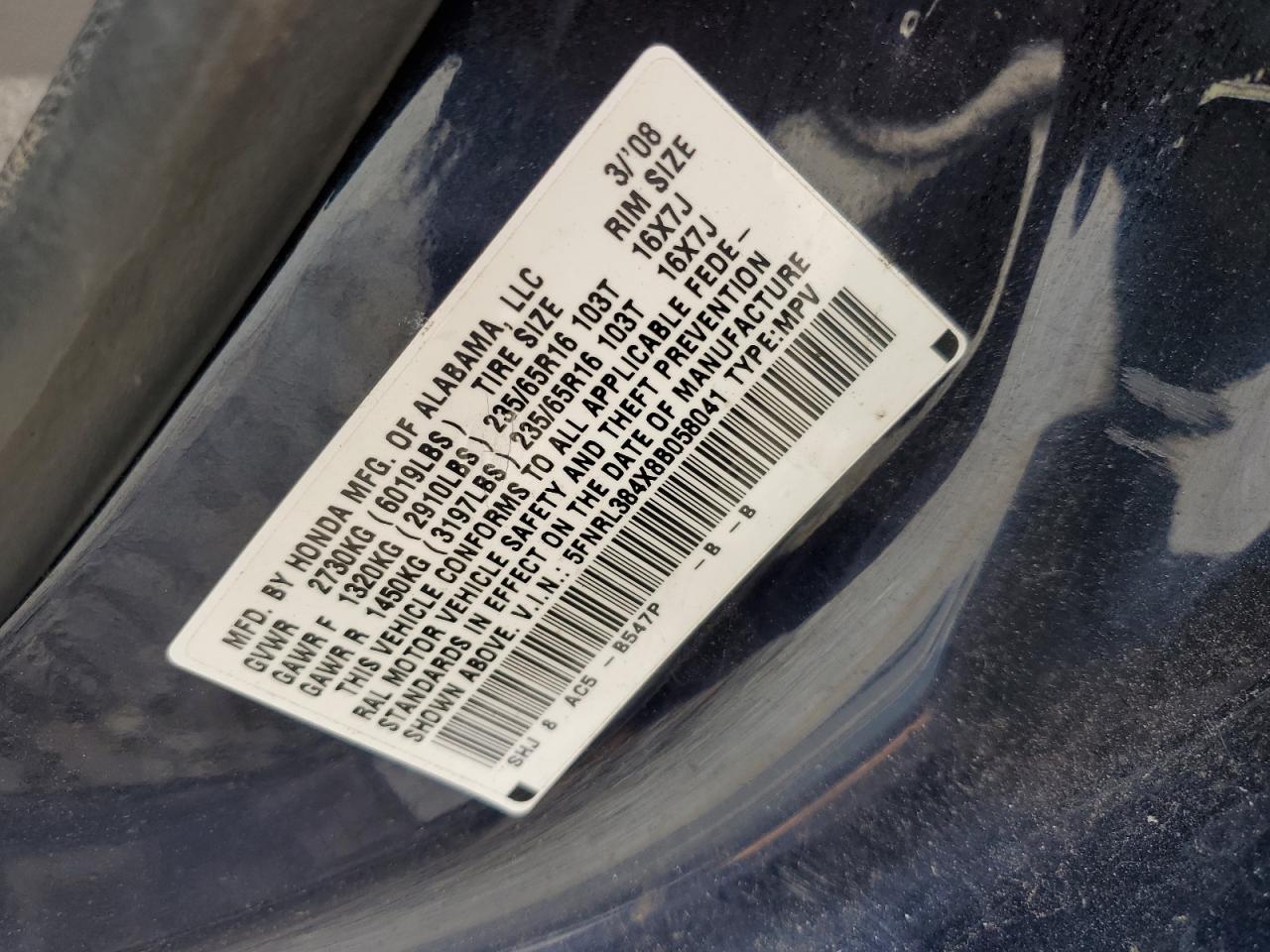 2008 Honda Odyssey - Image 13