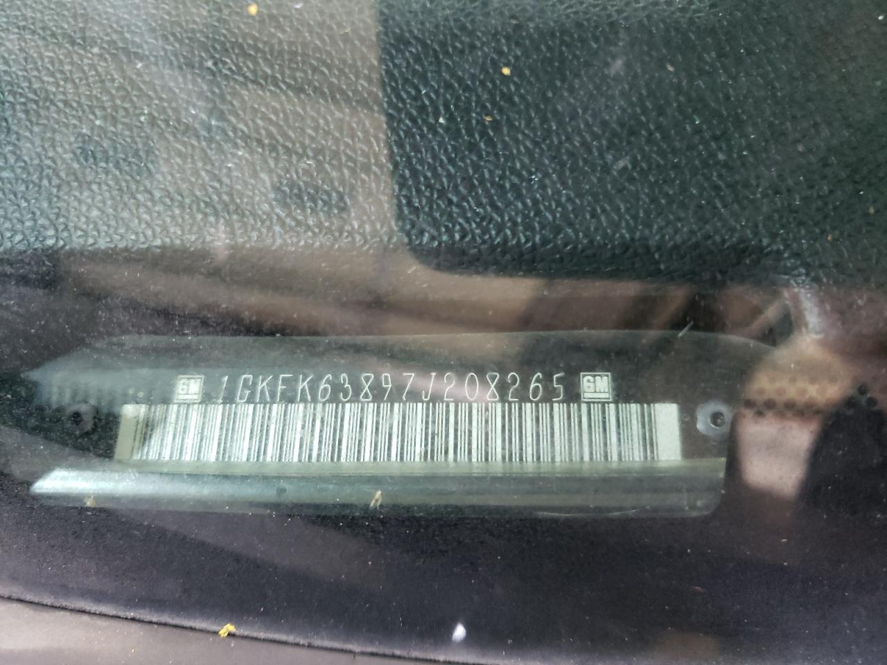 2007 GMC Yukon Denali VIN: 1GKFK63897J208265 Lot: 80031594