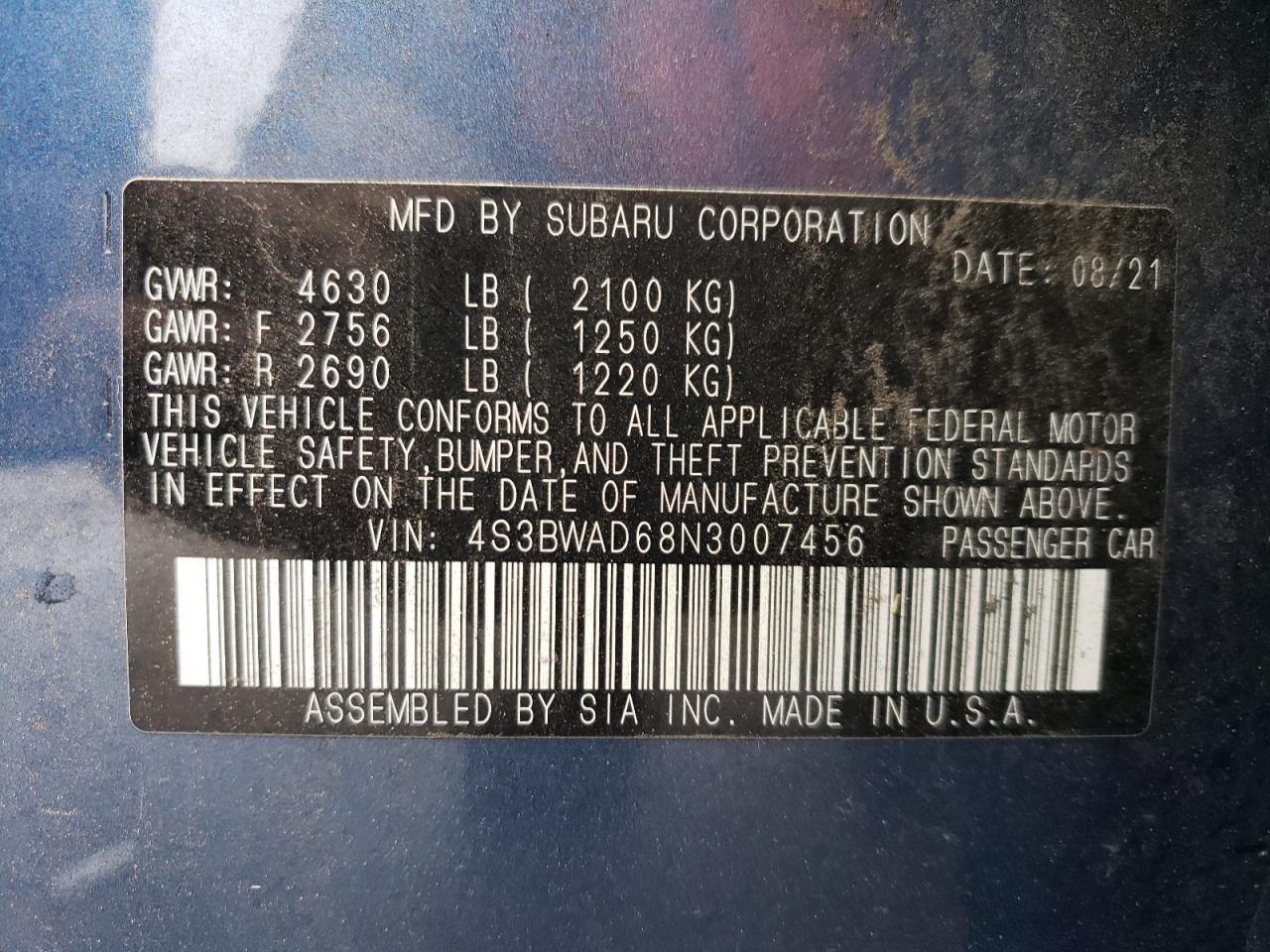 2022 Subaru Legacy - Image 14