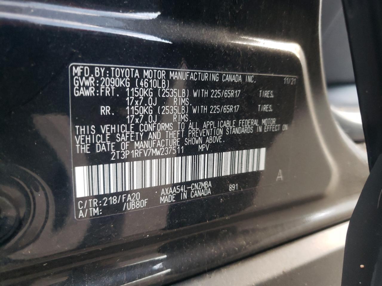 2021 Toyota RAV 4 - Image 15