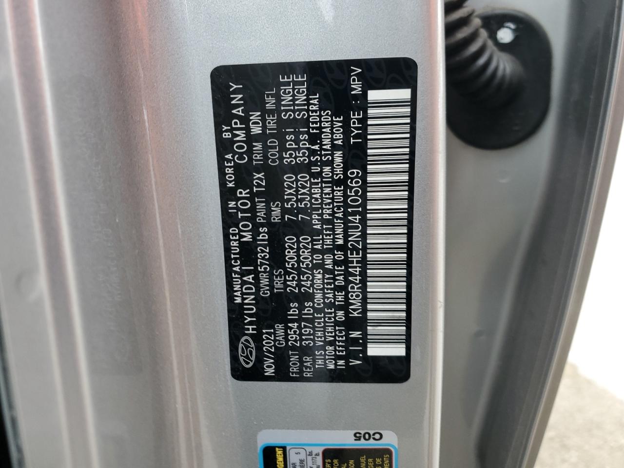 2022 Hyundai Palisade Sel VIN: KM8R44HE2NU410569 Lot: 82801684