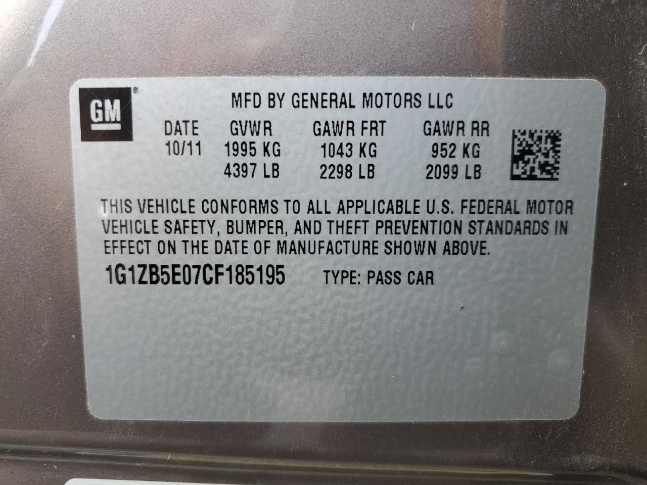 2012 Chevrolet Malibu - Image 14