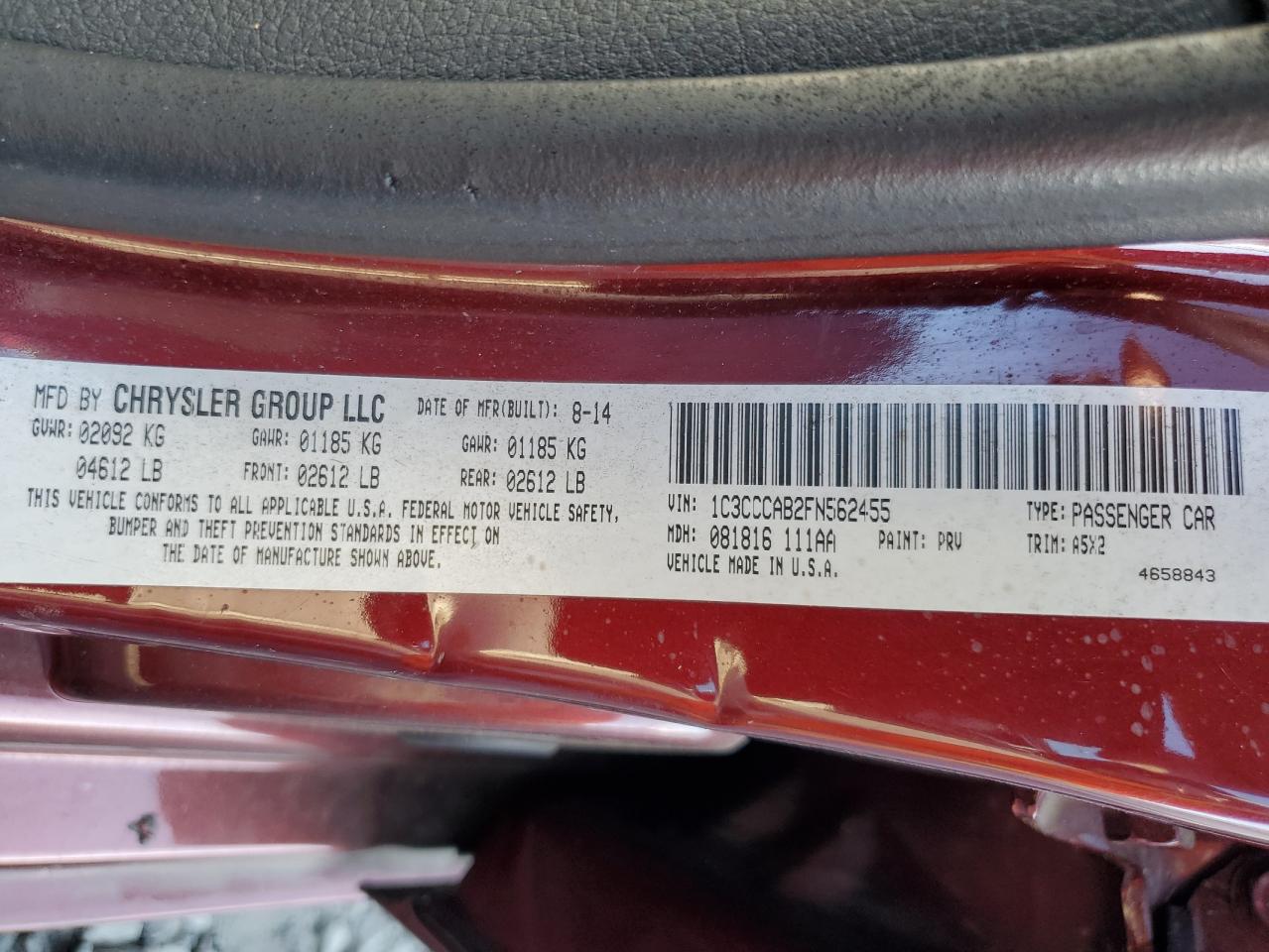 2015 Chrysler 200 - Image 14