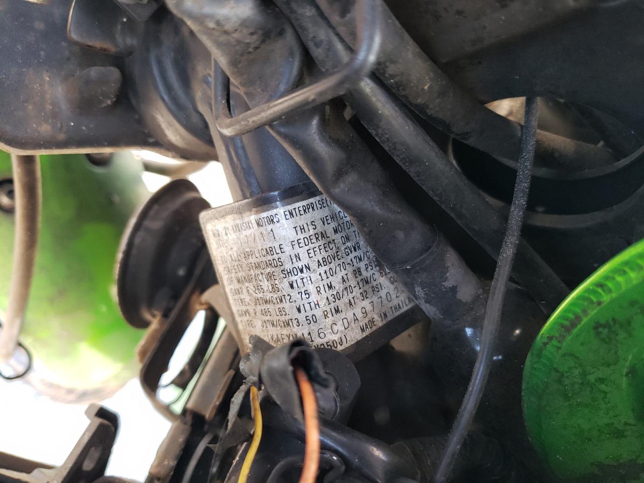 2012 Kawasaki Ex250 J VIN: JKAEXMJ16CDA97702 Lot: 82715214