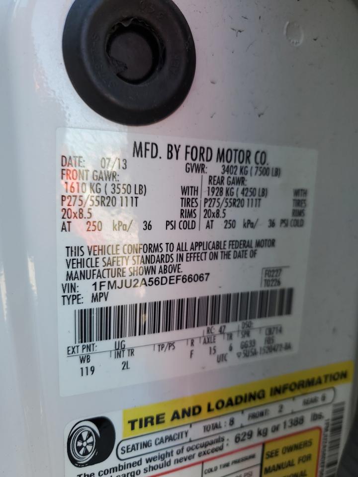 2013 Ford Expedition Limited VIN: 1FMJU2A56DEF66067 Lot: 82613614