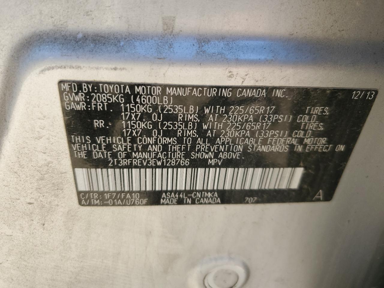 2014 Toyota RAV 4 - Image 13
