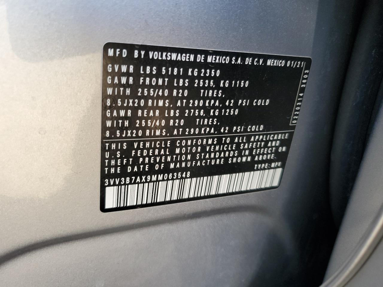 2021 Volkswagen Tiguan - Image 13