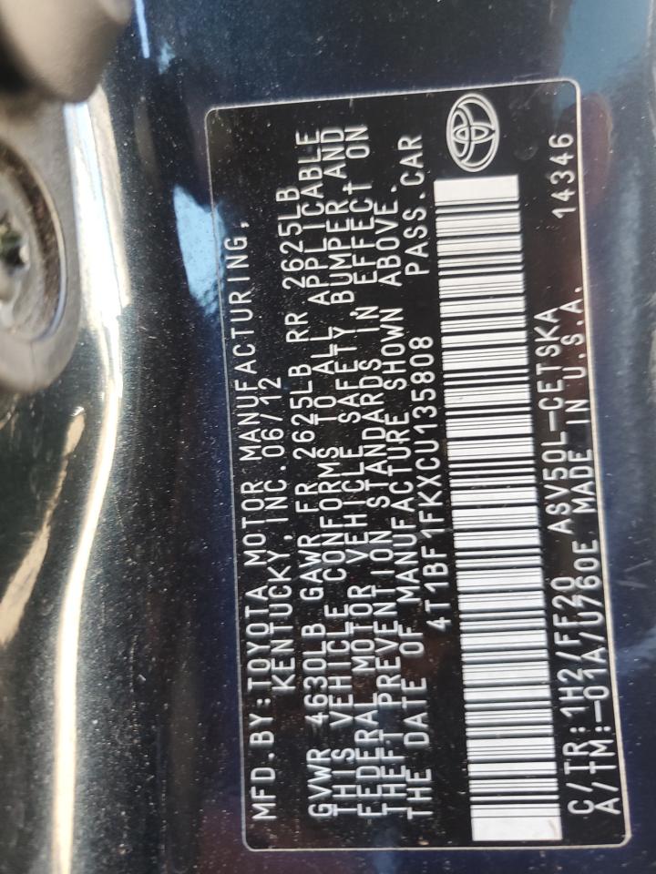 2012 Toyota Camry - Image 13