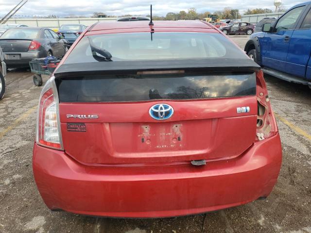  TOYOTA PRIUS 2013 Czerwony