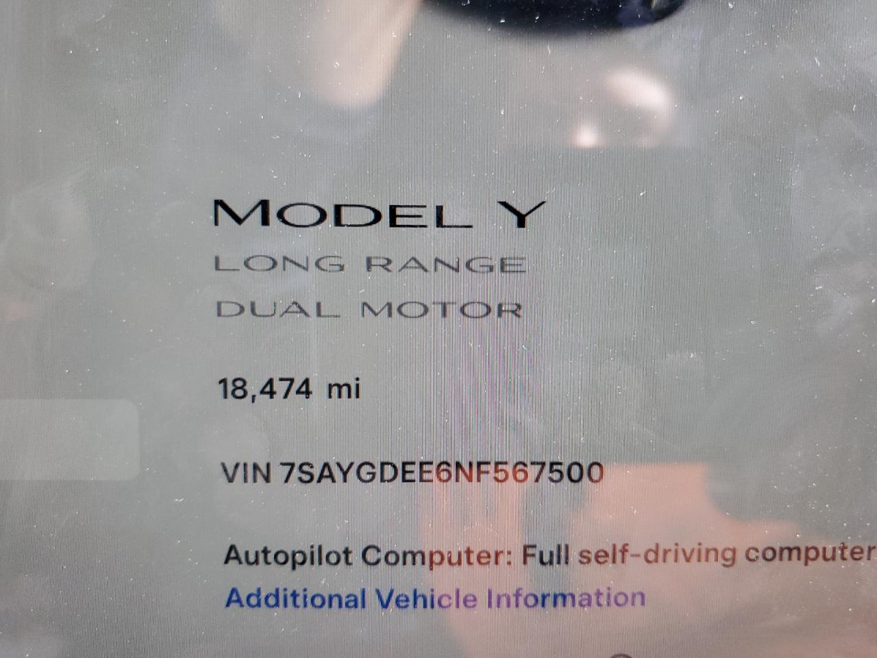 2022 Tesla Model Y VIN: 7SAYGDEE6NF567500 Lot: 80303464