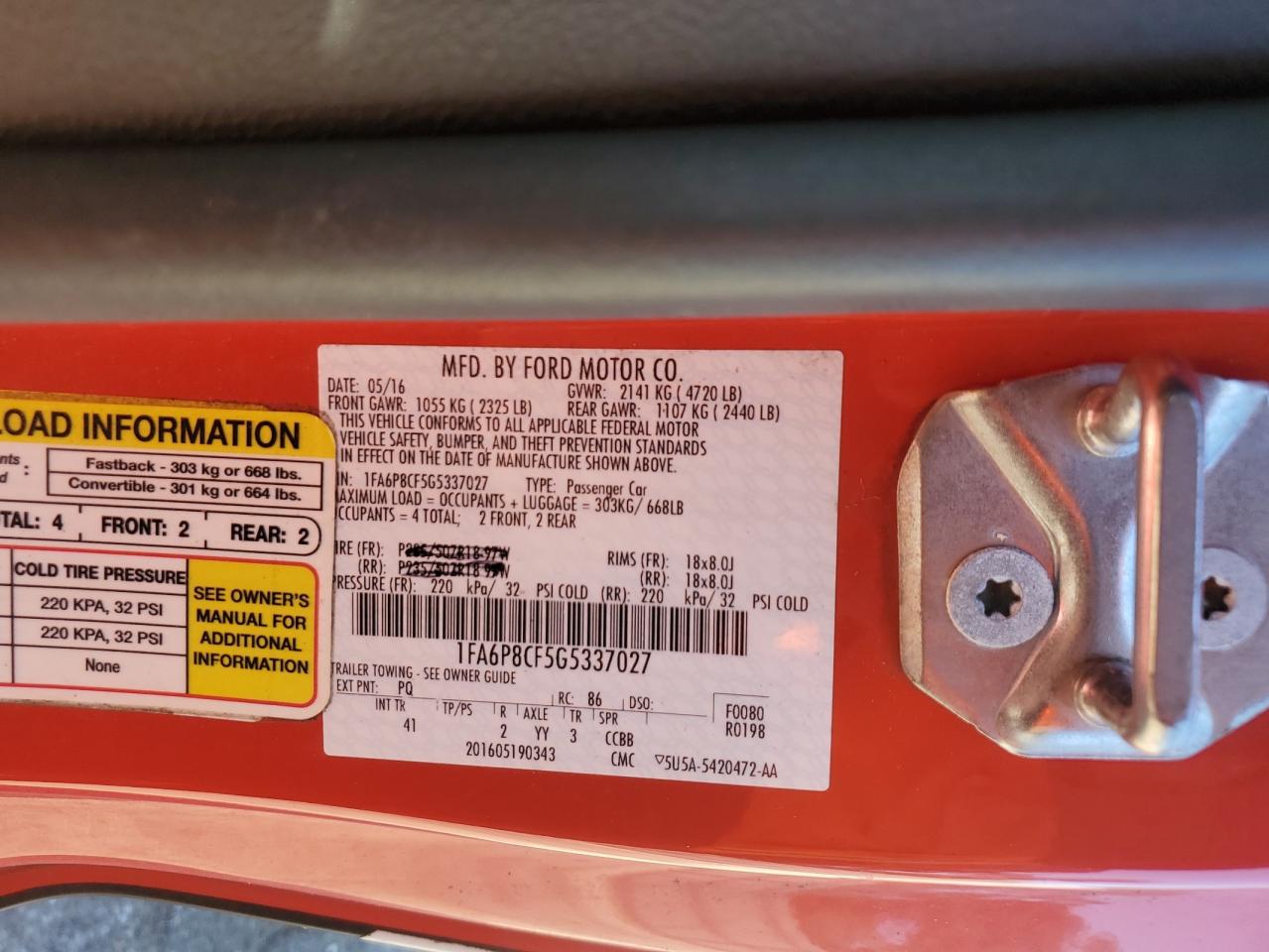2016 Ford Mustang - Image 15