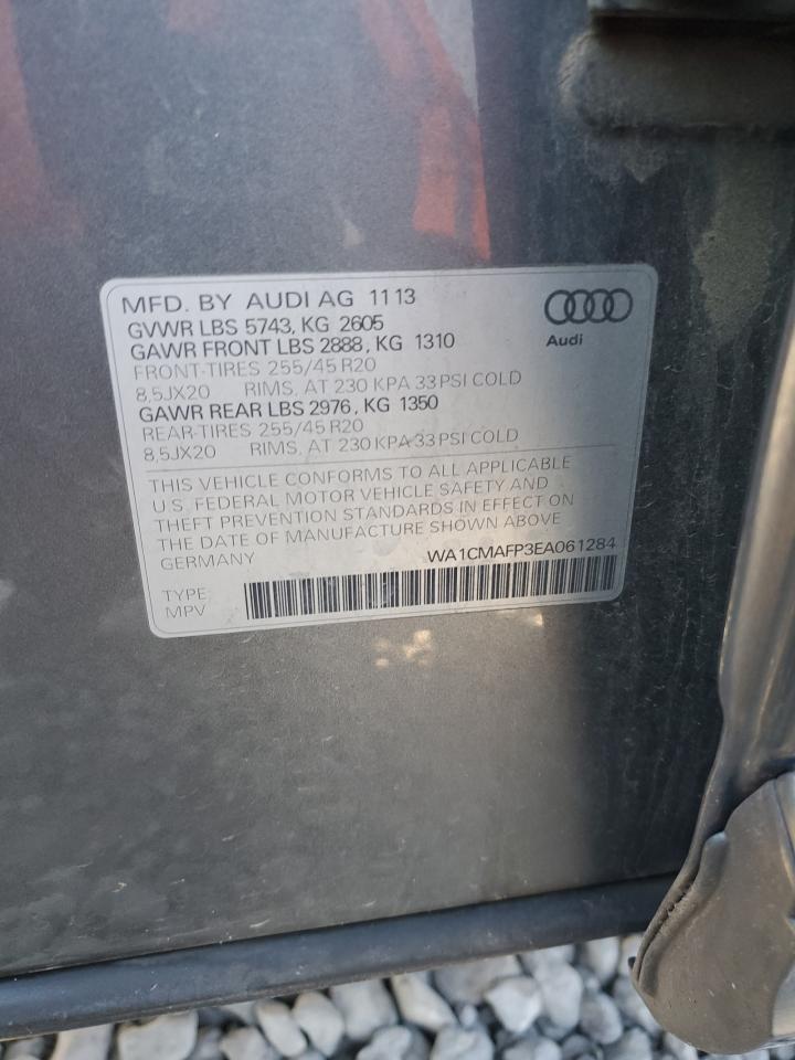 2014 Audi Q5 Tdi Premium Plus VIN: WA1CMAFP3EA061284 Lot: 82012164