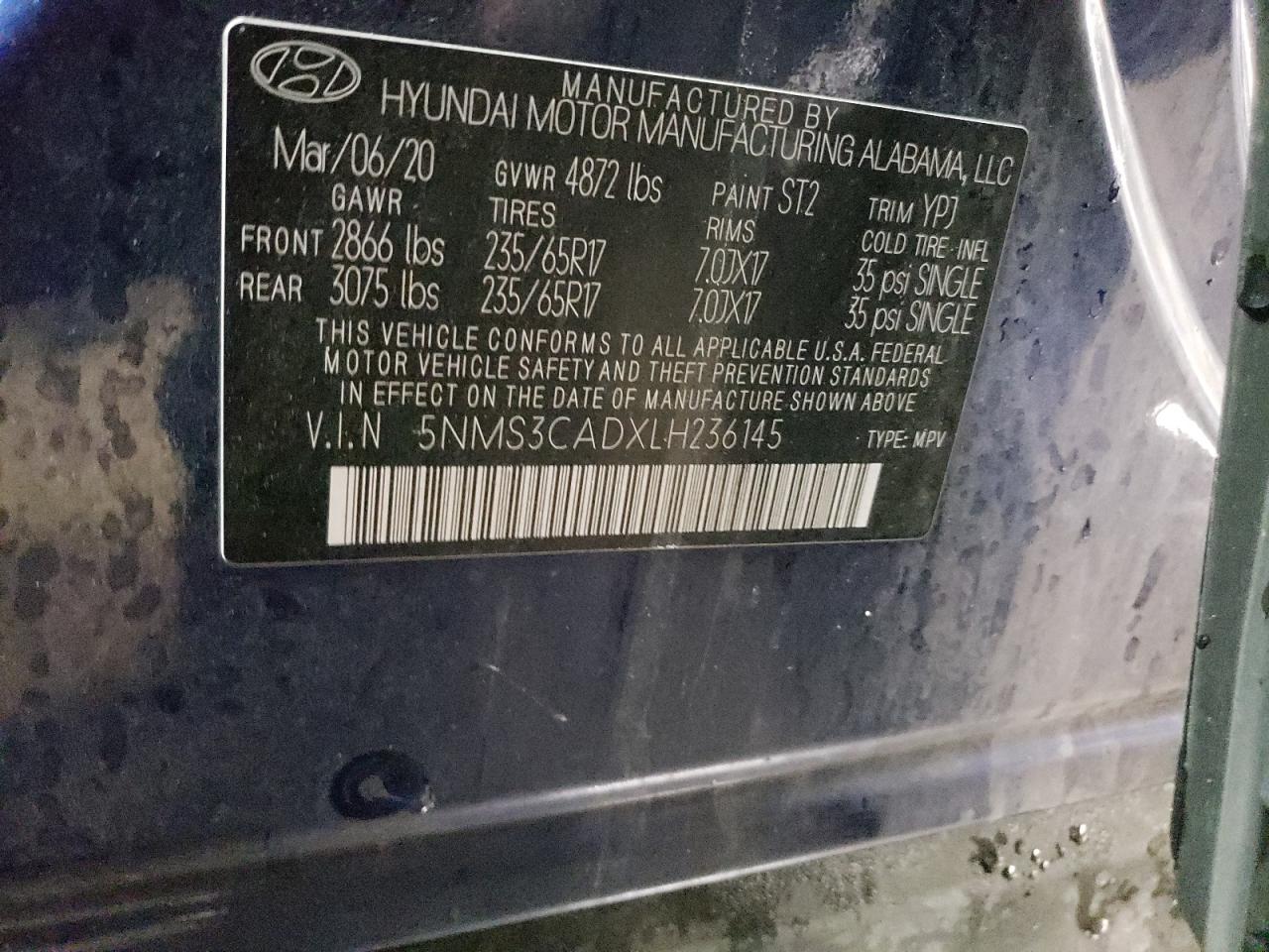 2020 Hyundai Santa Fe - Image 12