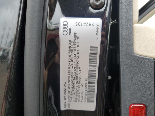 WAUABAF43NN001312 Audi A4 PREMIUM 14