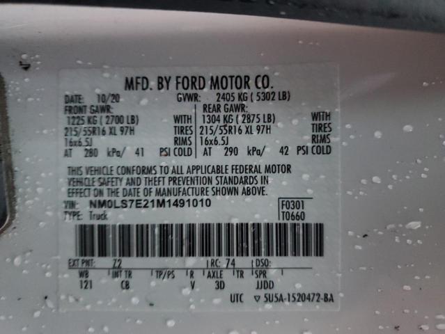 2021 FORD TRANSIT CONNECT XL