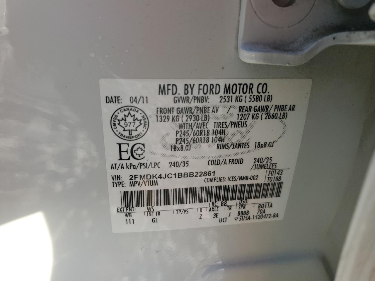 2011 Ford Edge - Image 13