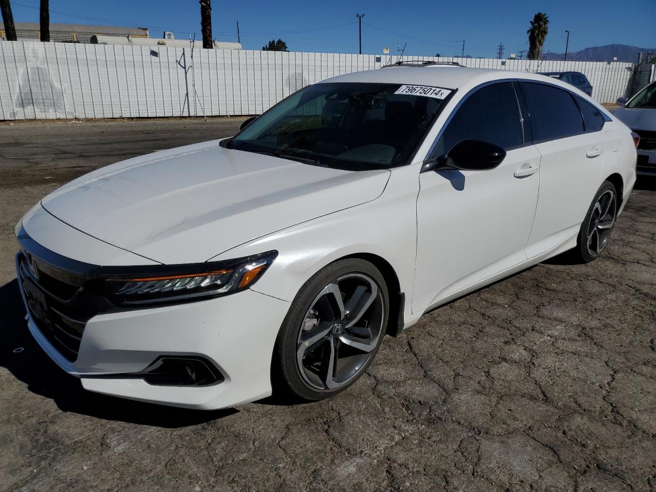 2022 Honda Accord Sport Se VIN: 1HGCV1F4XNA055539 Lot: 79675014