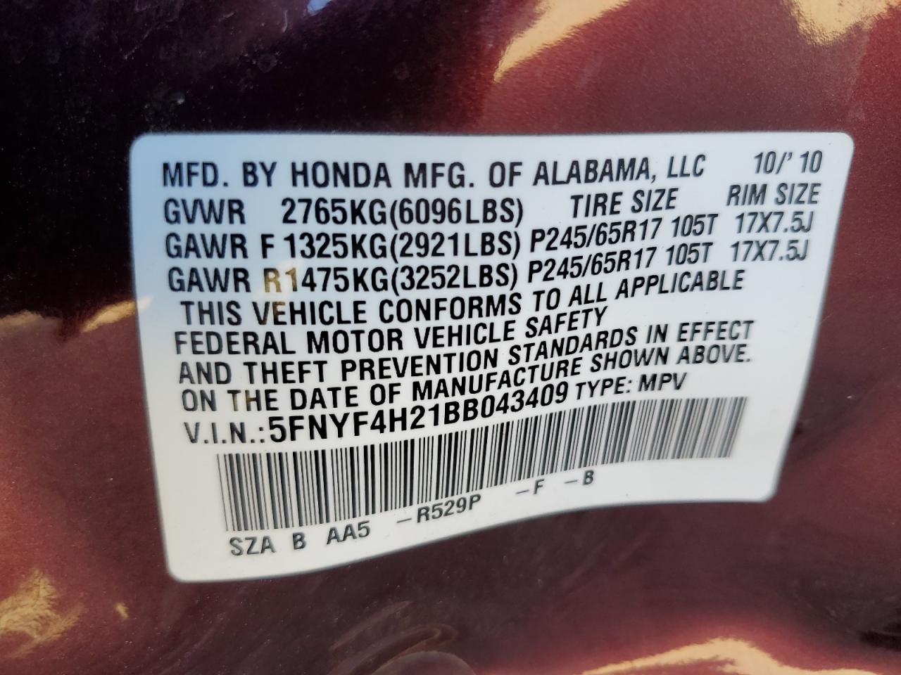 2011 Honda Pilot - Image 13