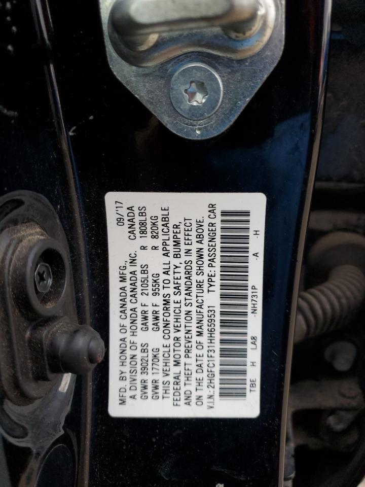 2HGFC1F31HH659531 2017 HONDA CIVIC - Image 13