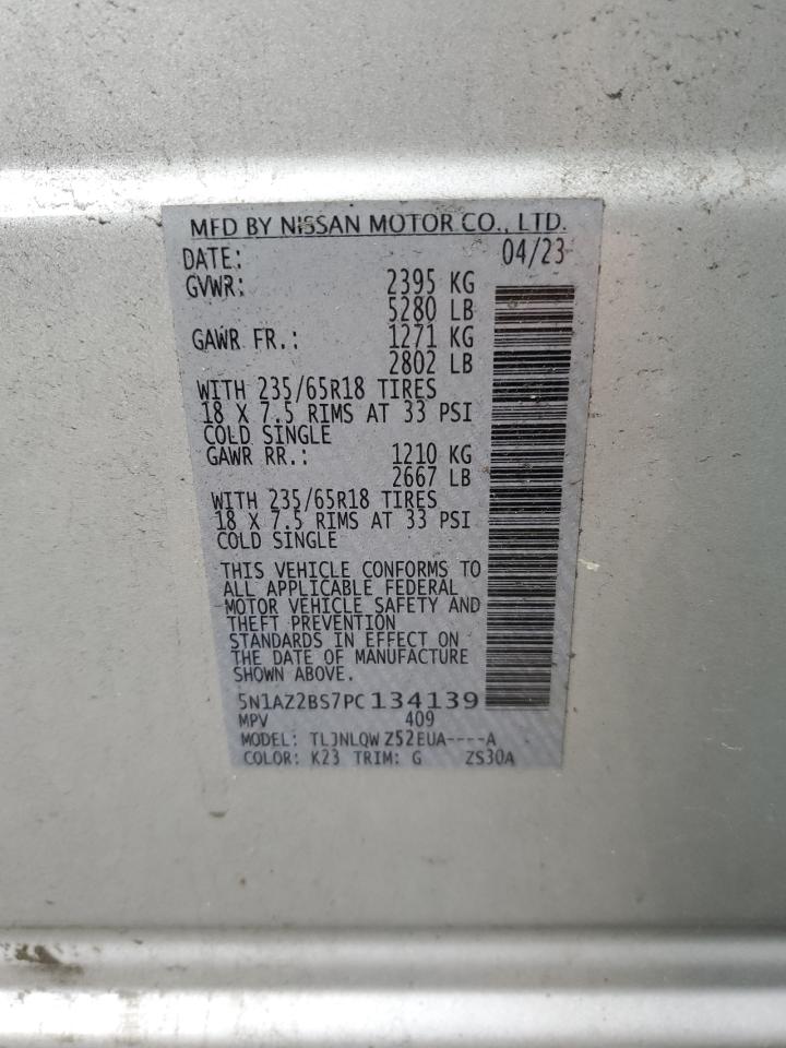 VIN 5N1AZ2BS7PC134139 2023 NISSAN MURANO no.14