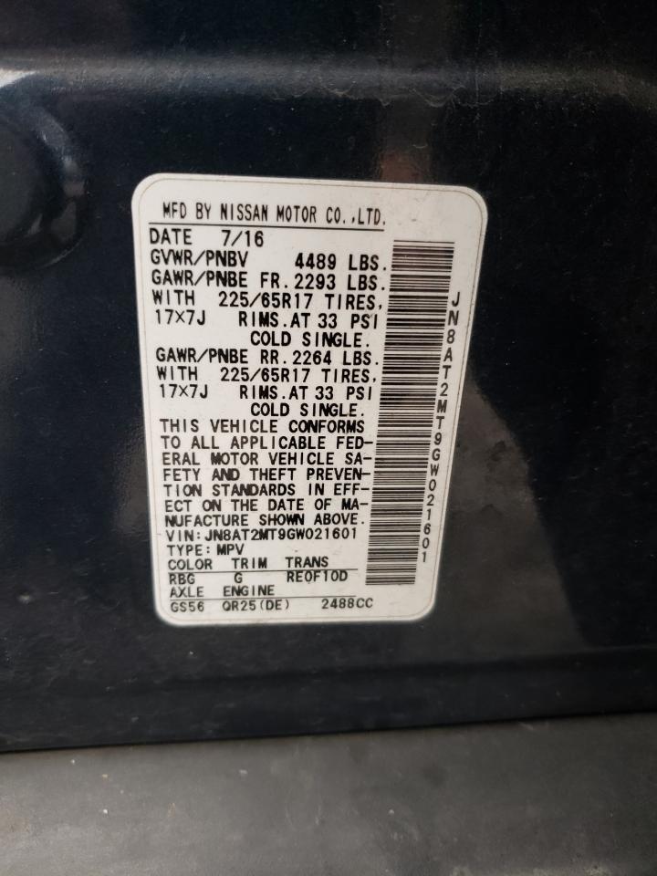 JN8AT2MT9GW021601 2016 NISSAN ROGUE - Image 13