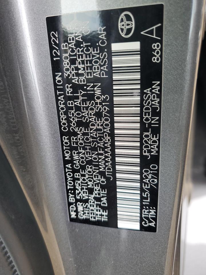 VIN JTDAAAAA8PA007913 2023 TOYOTA MIRAI no.12