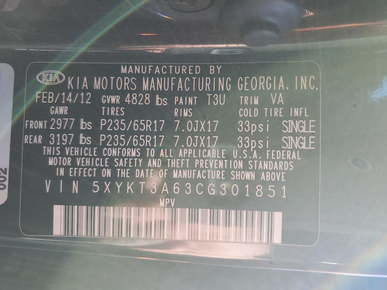 2012 Kia Sorento - Image 12